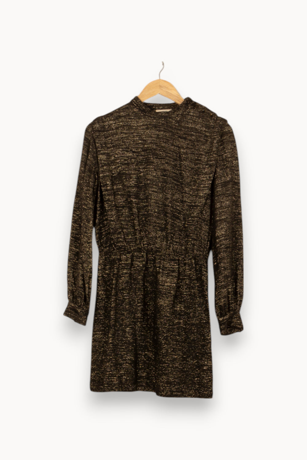 Robe Courte Noire et Dorée - Taille S/36 de la marque Sézane | PARAD55200 - Vendu par Paradigme - Image 2
