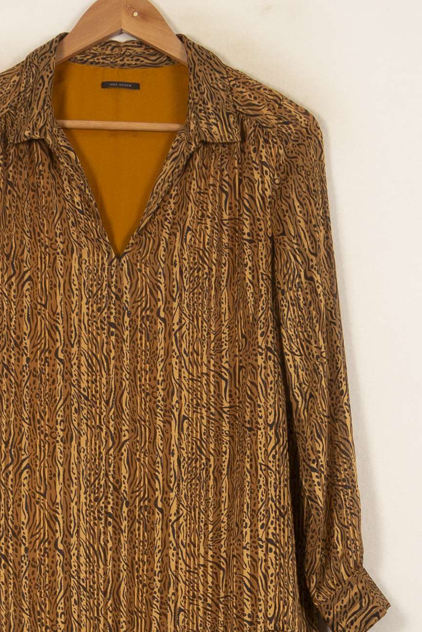 Robe Courte Marron et Noir - Taille S/36 de la marque IKKS | PARAD55202 - Vendu par Paradigme - Image 3