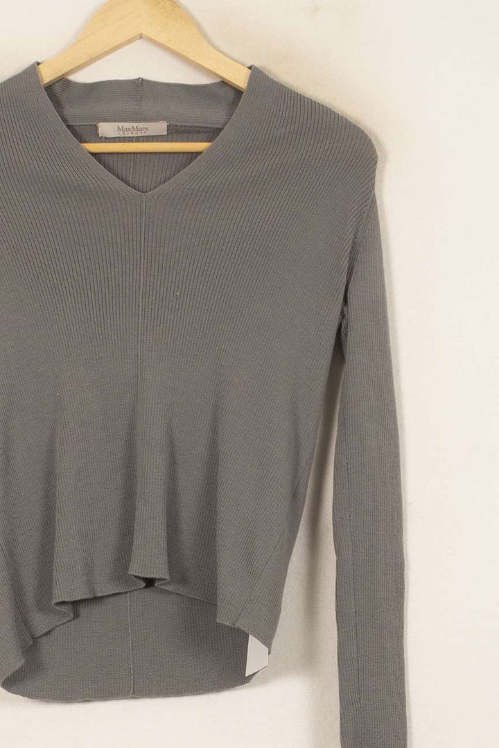 Pull Gris - Taille S/36 de la marque Max Mara | PARAD55204 - Vendu par Paradigme - Image 3