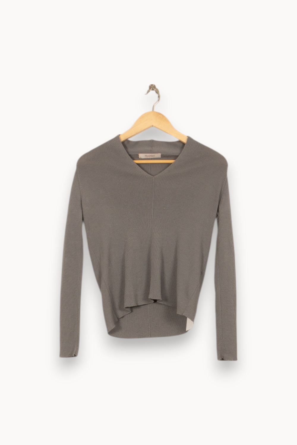Pull Gris - Taille S/36 de la marque Max Mara | PARAD55204 - Vendu par Paradigme - Image 2