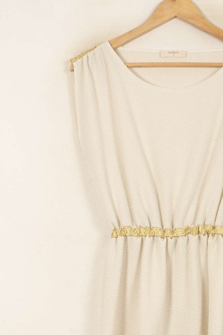 Robe Courte Blanche - Taille S/36 de la marque ba&sh | PARAD55213 - Vendu par Paradigme - Image 3