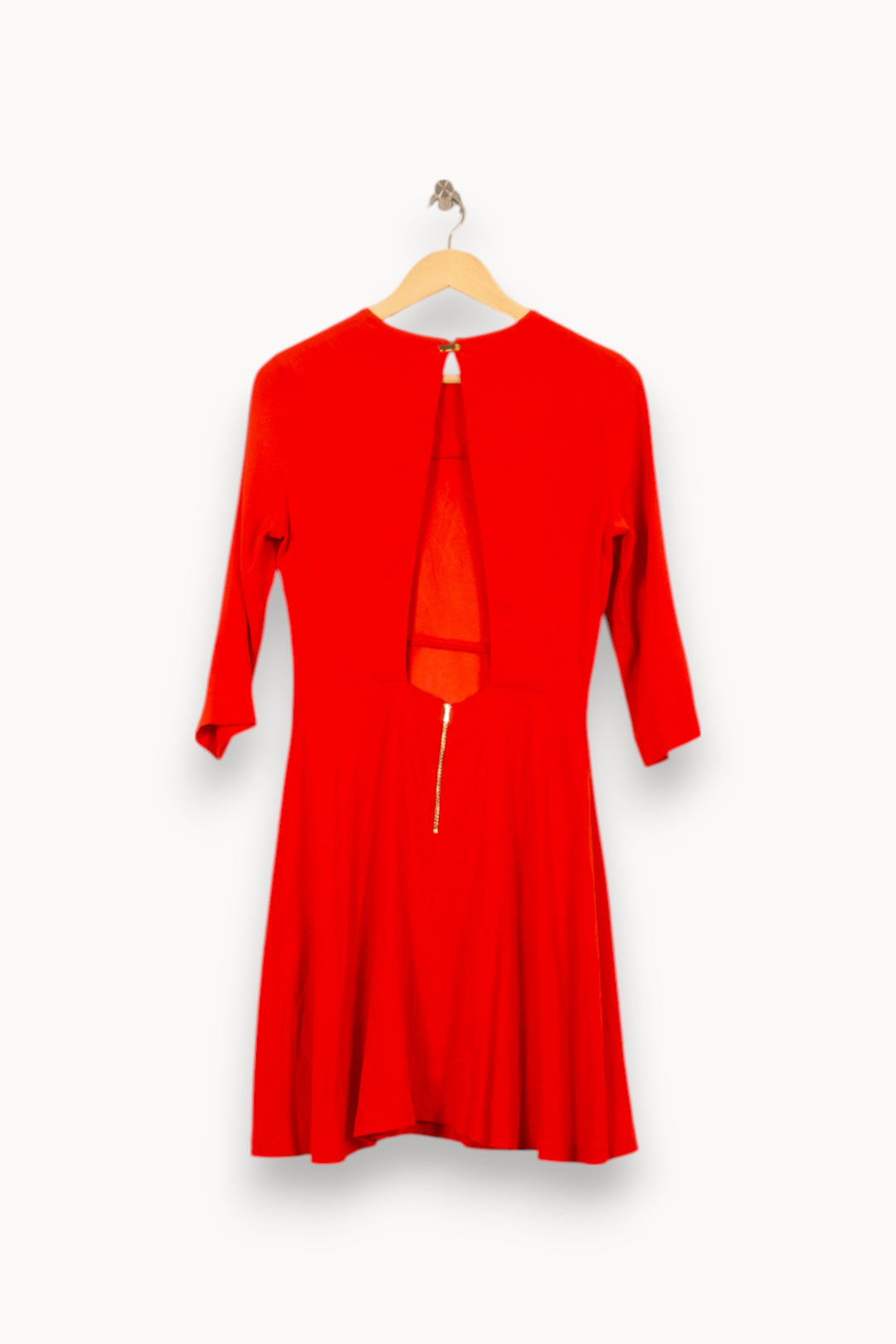 Robe Évasée Rouge - Taille S/36 de la marque Sandro | PARAD55214 - Vendu par Paradigme - Image 4
