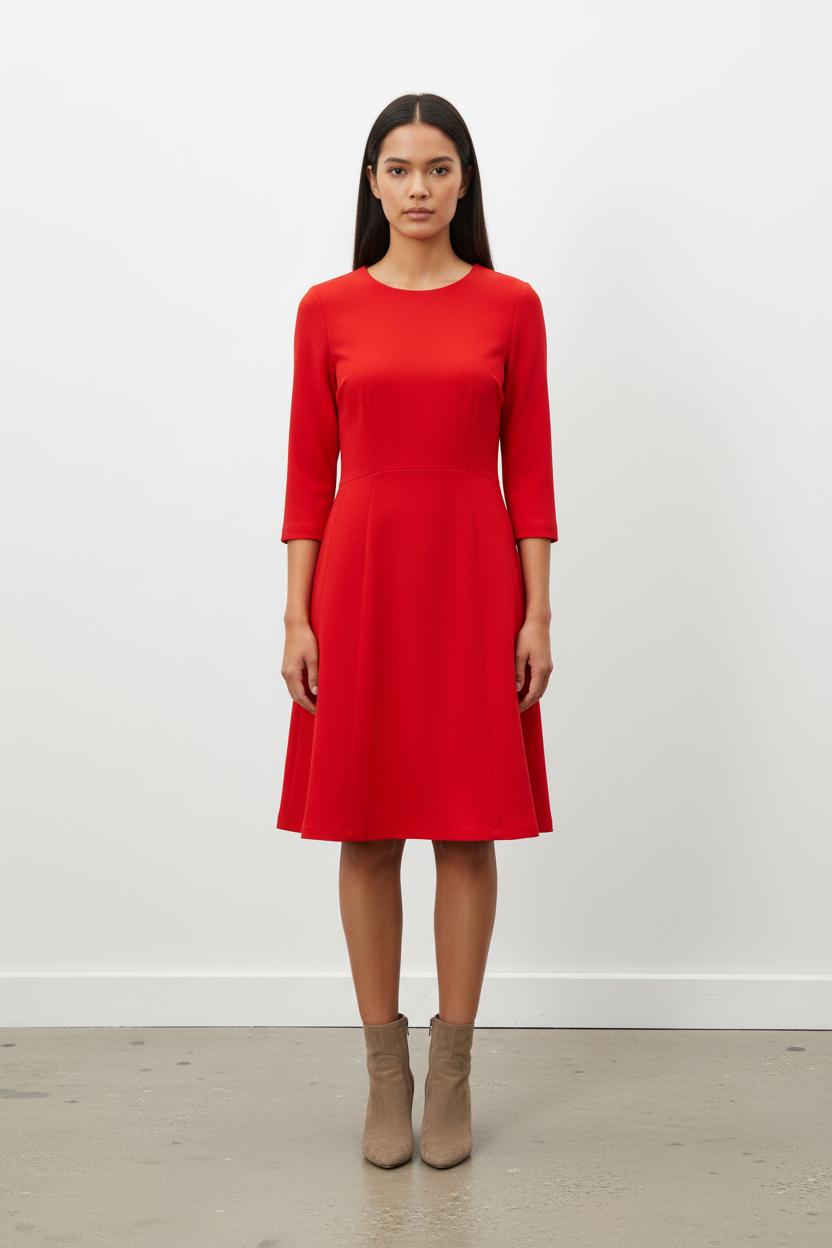 Robe Évasée Rouge - Taille S/36