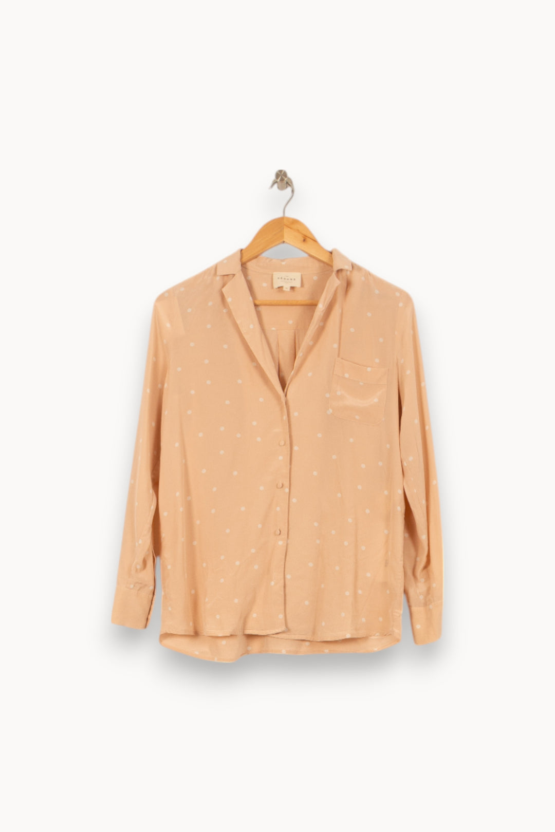 Chemise Rose à Pois Blancs - Taille S/36 de la marque Sézane | PARAD55215 - Vendu par Paradigme - Image 2