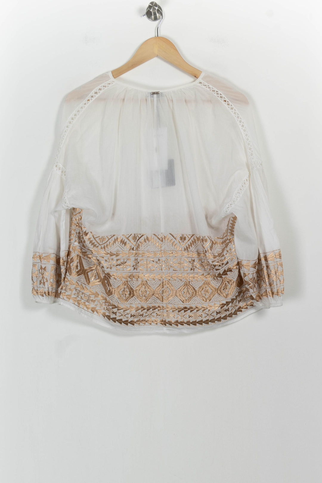 Blouse Blanche et Beige - Taille L/40 de la marque Liu Jo | PARAD55218 - Vendu par Paradigme - Image 4