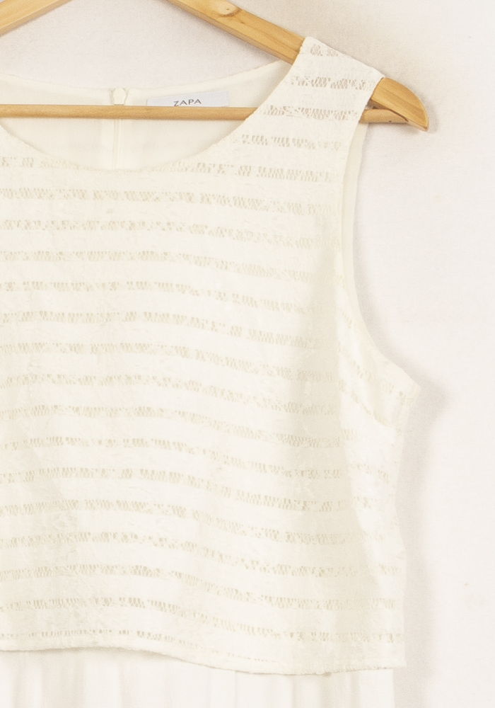 Robe Sans Manches Blanche - Taille XXL/44 de la marque ZAPA | PARAD55232 - Vendu par Paradigme - Image 3