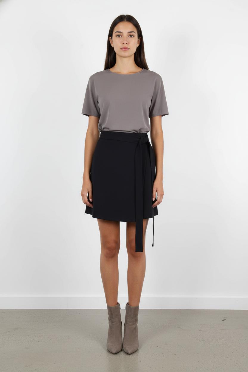 Jupe Portefeuille Bleue - Taille T.U.