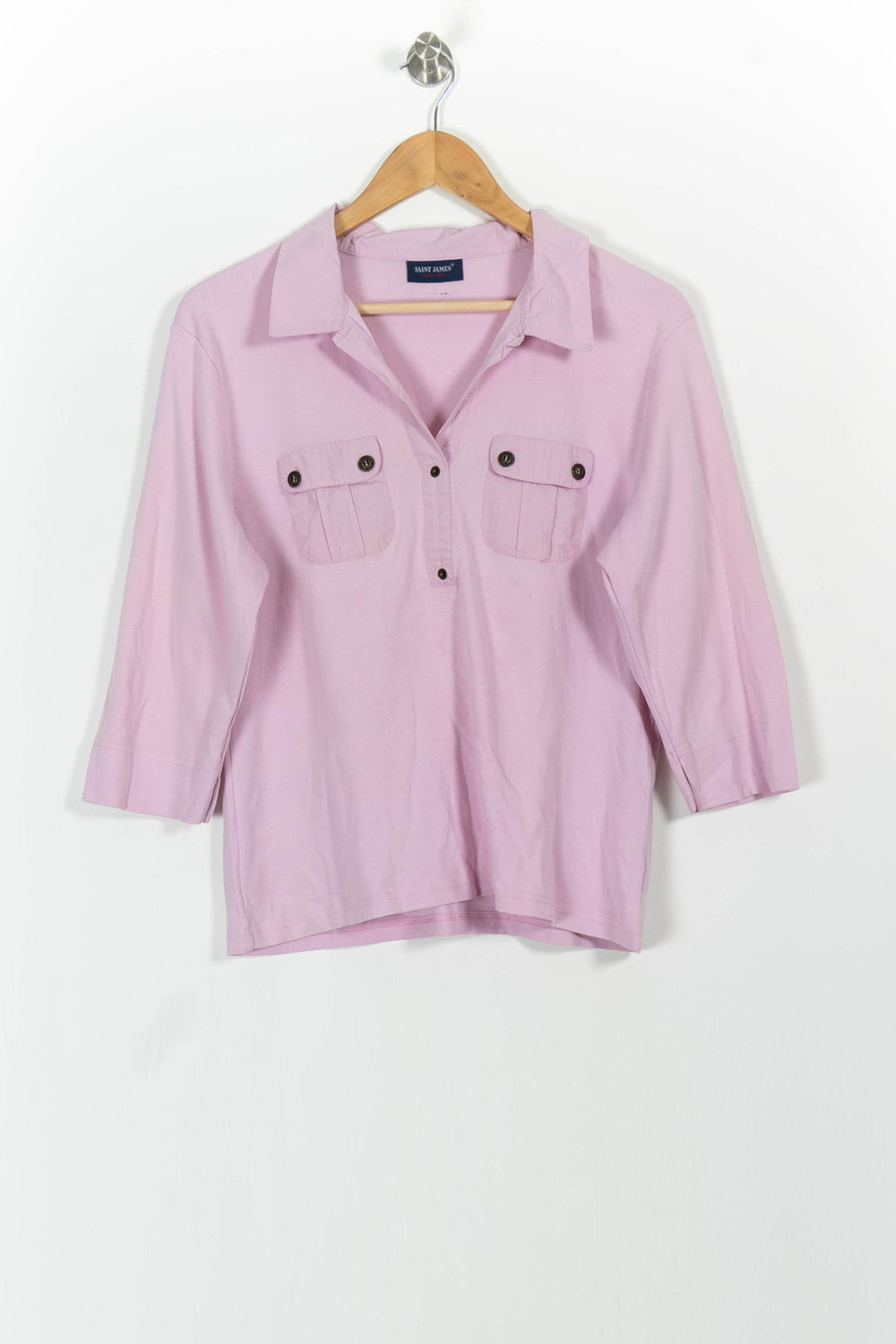 Chemise Polo Rose - Taille XXXL/46 de la marque Saint James | PARAD55244 - Vendu par Paradigme - Image 2