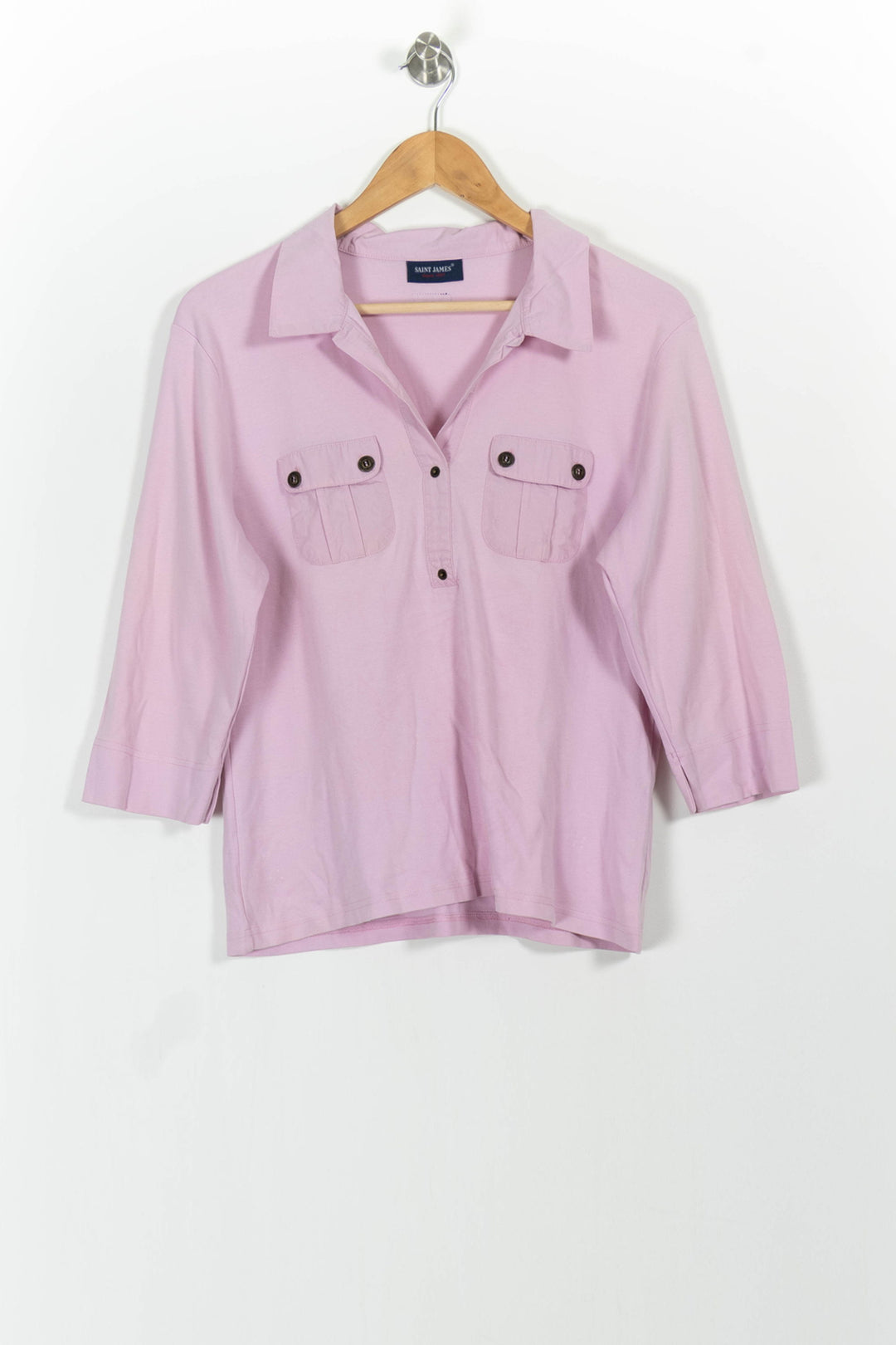 Chemise Polo Rose - Taille XXXL/46 de la marque Saint James | PARAD55244 - Vendu par Paradigme - Image 2