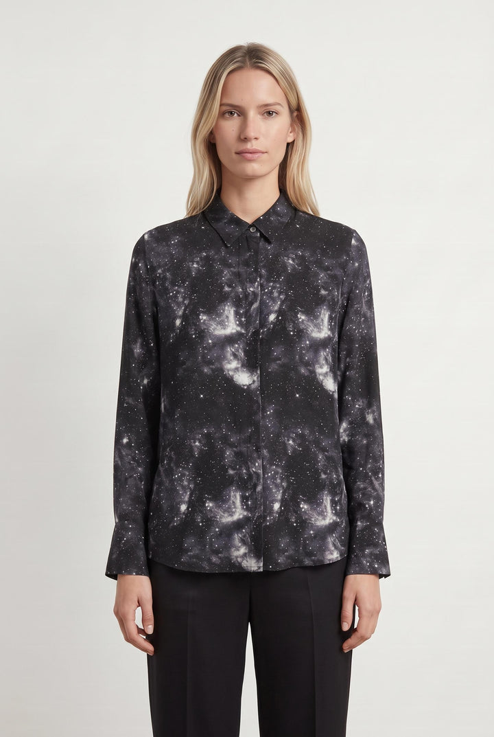 Chemise Noire et Blanche - Taille M/38 de la marque Bizance | PARAD55273 - Vendu par Paradigme - Image 1