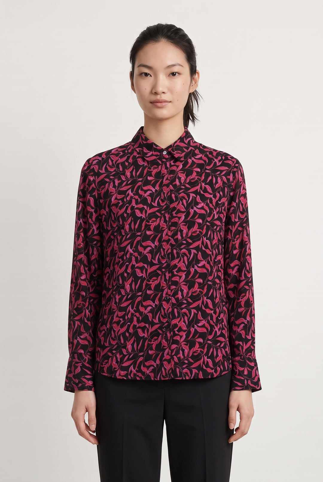Chemise Noire et Rose - Taille M/38 de la marque Bizance | PARAD55274 - Vendu par Paradigme - Image 1