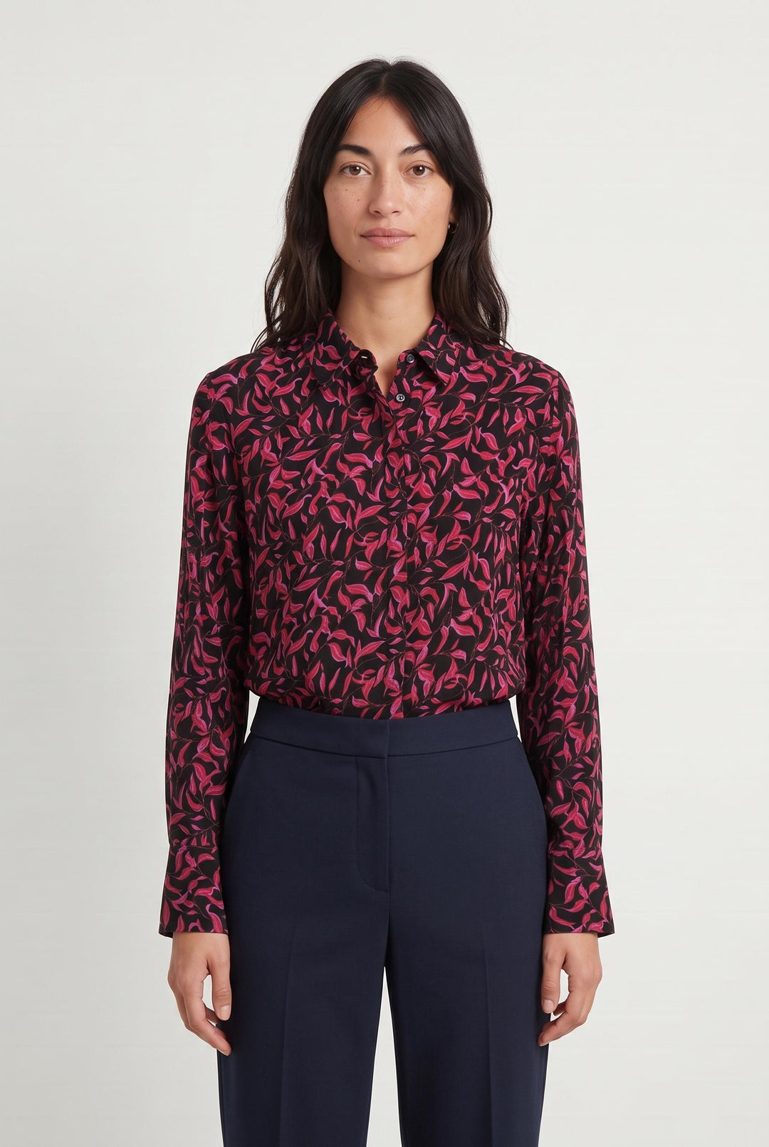 Chemise Noire et Rose - Taille M/38 de la marque Bizance | PARAD55276 - Vendu par Paradigme - Image 1