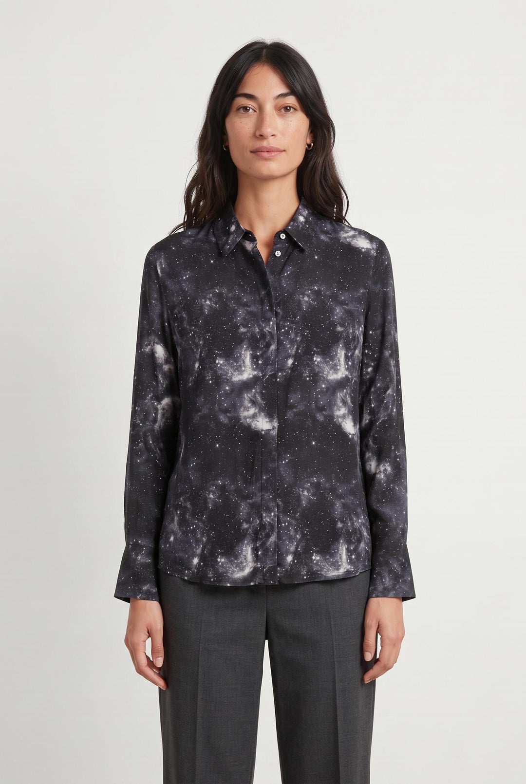 Chemise Noire et Grise - Taille S/36 de la marque Bizance | PARAD55277 - Vendu par Paradigme - Image 1