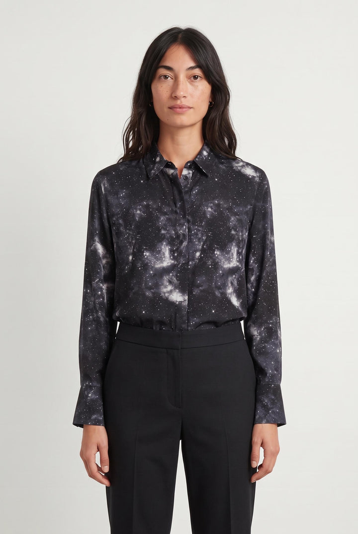 Chemise Grise et Noire - Taille S/36 de la marque Bizance | PARAD55279 - Vendu par Paradigme - Image 1