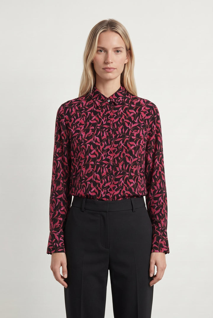 Chemise Noire et Rose - Taille S/36 de la marque Bizance | PARAD55280 - Vendu par Paradigme - Image 1