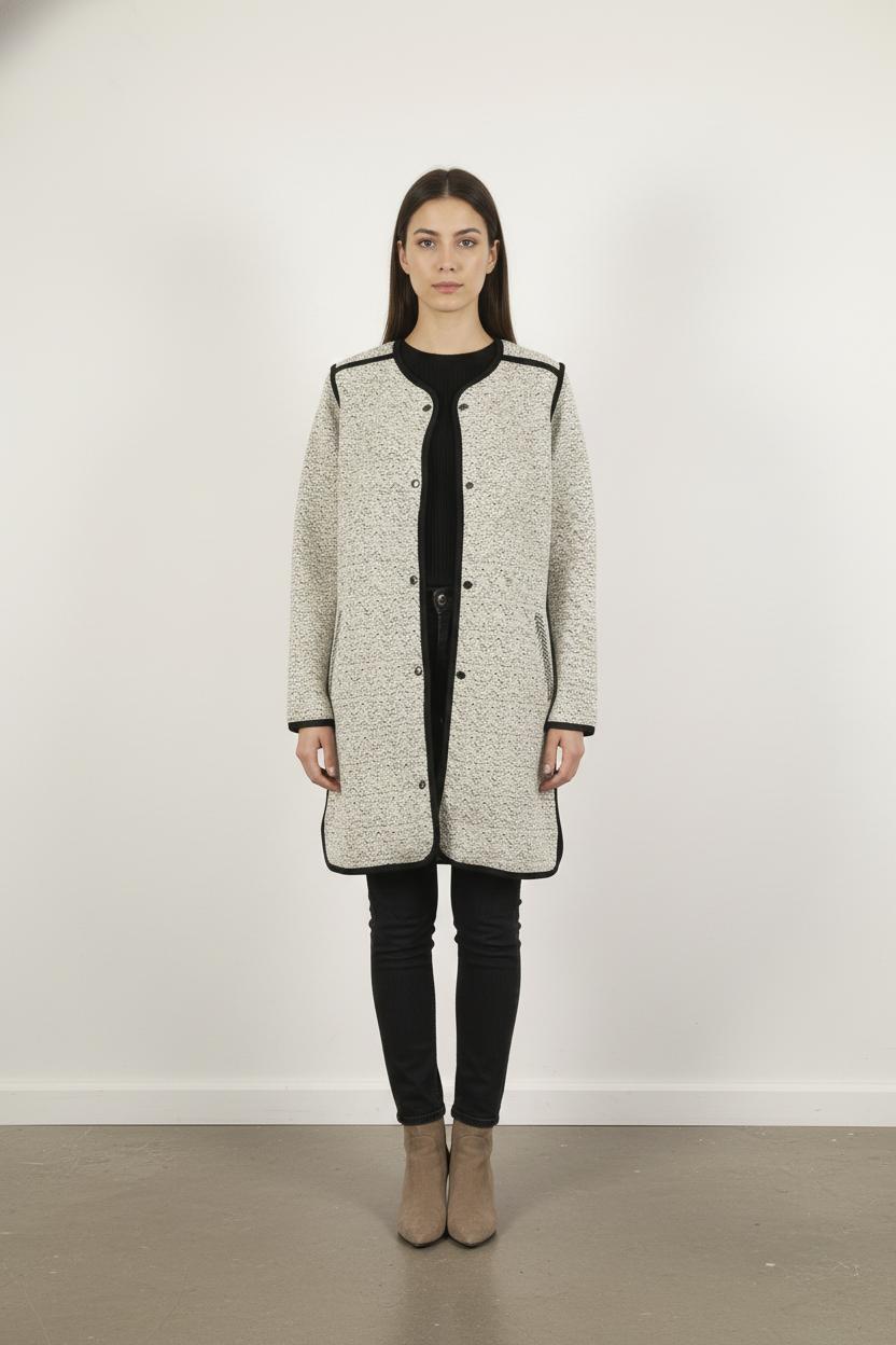 Manteau Écru et Noir - Taille S/36