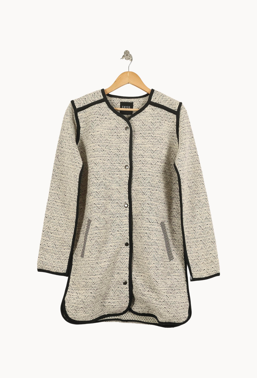 Manteau Écru et Noir - Taille S/36 de la marque Ekyog | PARAD55287 - Vendu par Paradigme - Image 2
