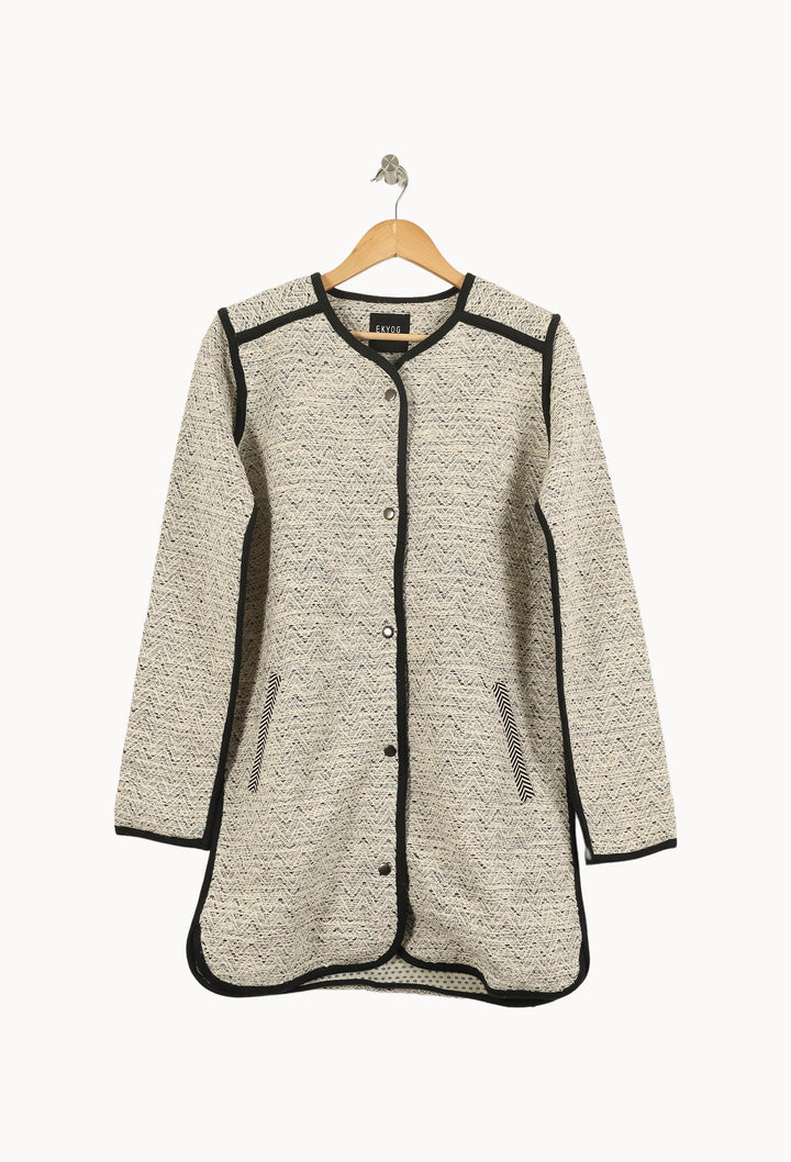 Manteau Écru et Noir - Taille S/36 de la marque Ekyog | PARAD55287 - Vendu par Paradigme - Image 2