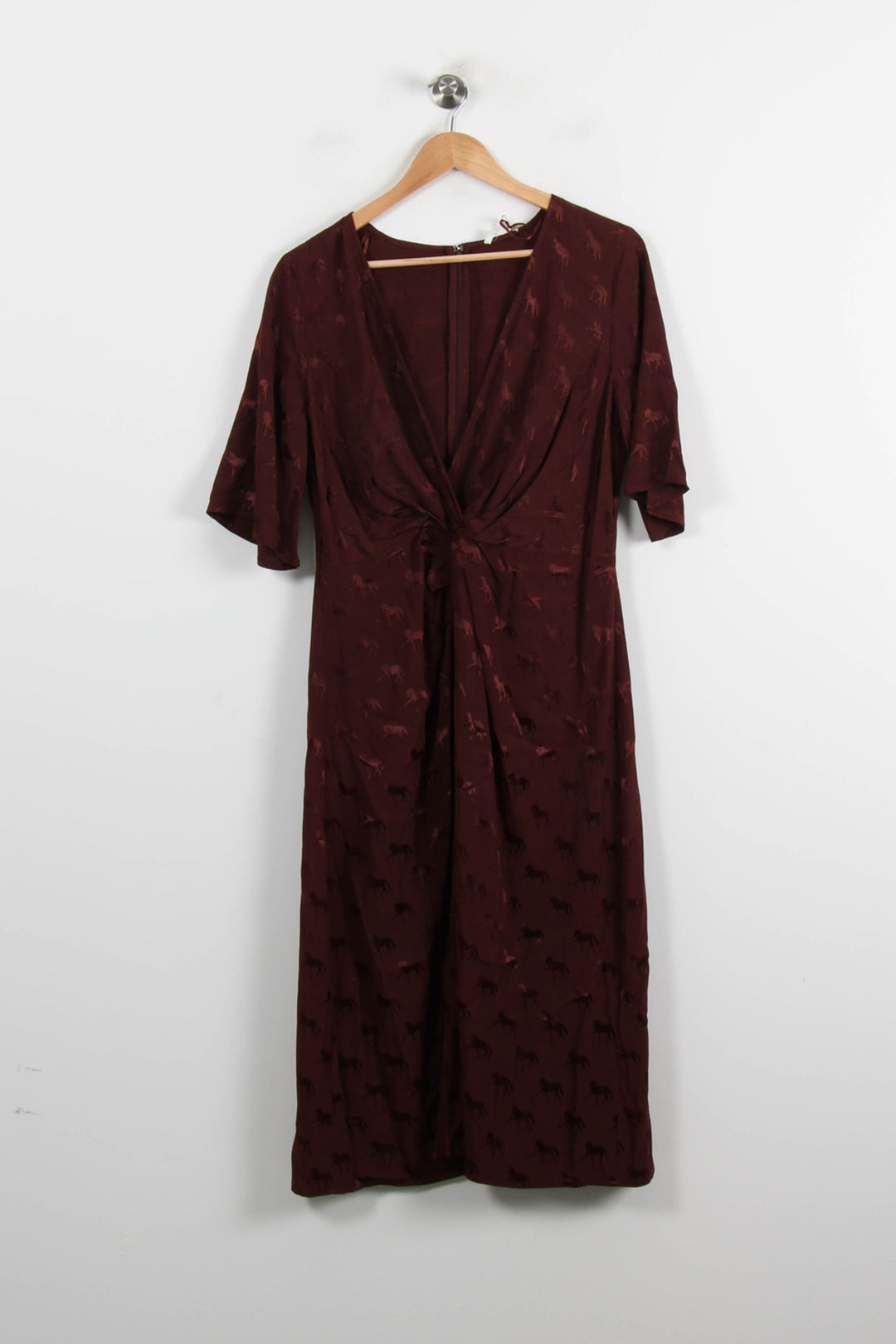 Robe Longue Marron - Taille L/40 de la marque Maison 123 | PARAD55288 - Vendu par Paradigme - Image 2