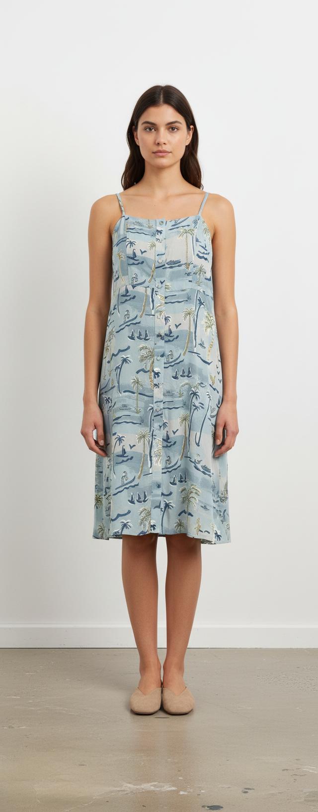 Robe Longue Bleue - Taille S/36