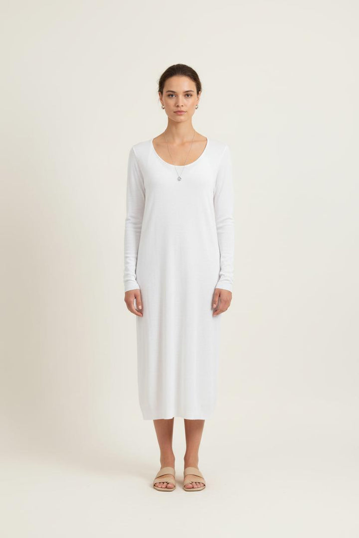 Robe Midi Blanche - Taille M/38 de la marque Maison Montagut | PARAD55297 - Vendu par Paradigme - Image 1