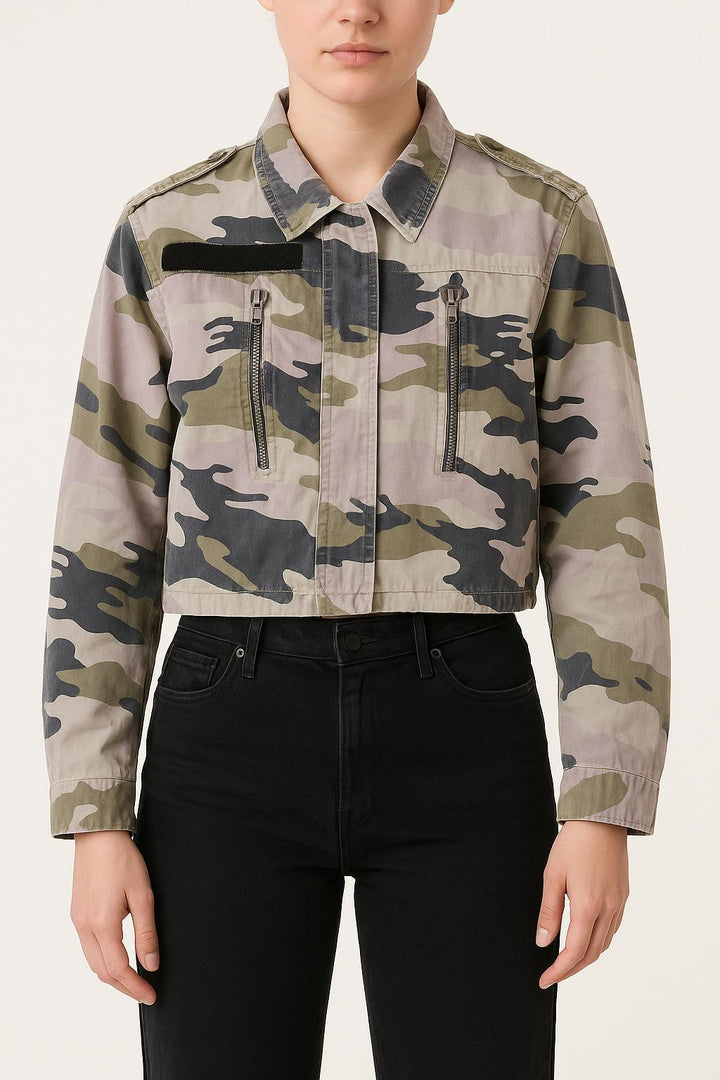 Veste Camouflage Kaki et Bleu - Taille XS/34 de la marque Zadig&Voltaire | PARAD55298 - Vendu par Paradigme - Image 1