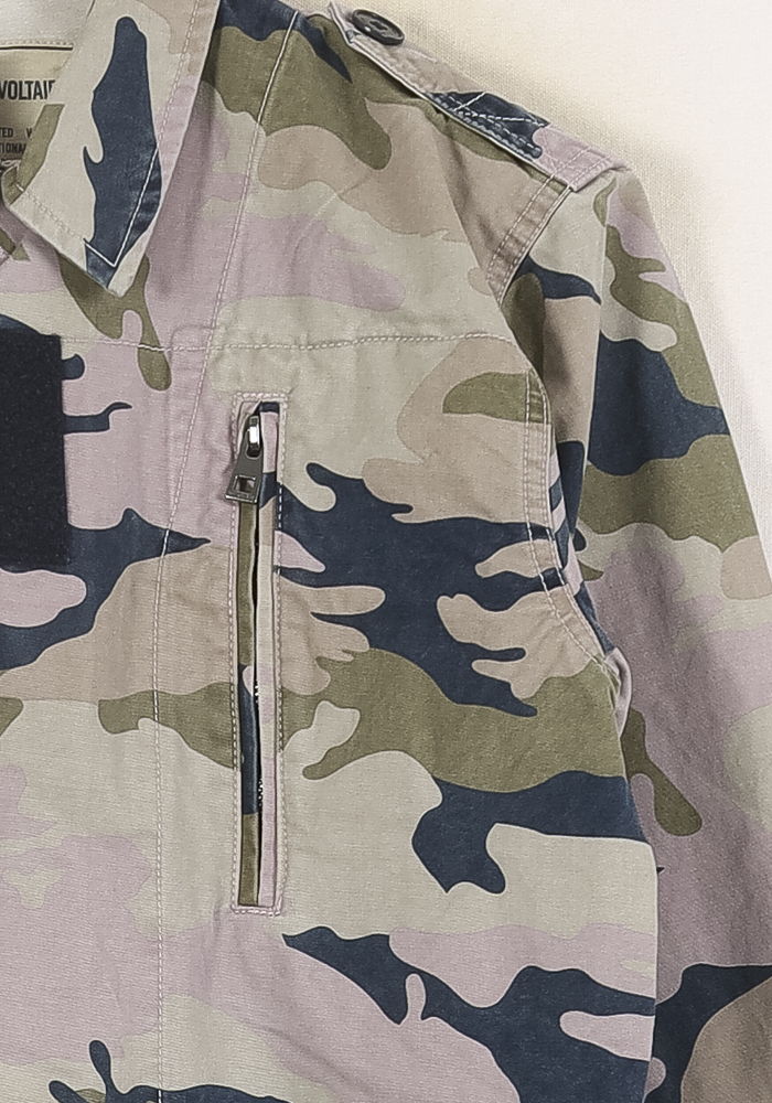 Veste Camouflage Vert et Beige - Taille XS/34 de la marque Zadig&Voltaire | PARAD55299 - Vendu par Paradigme - Image 3