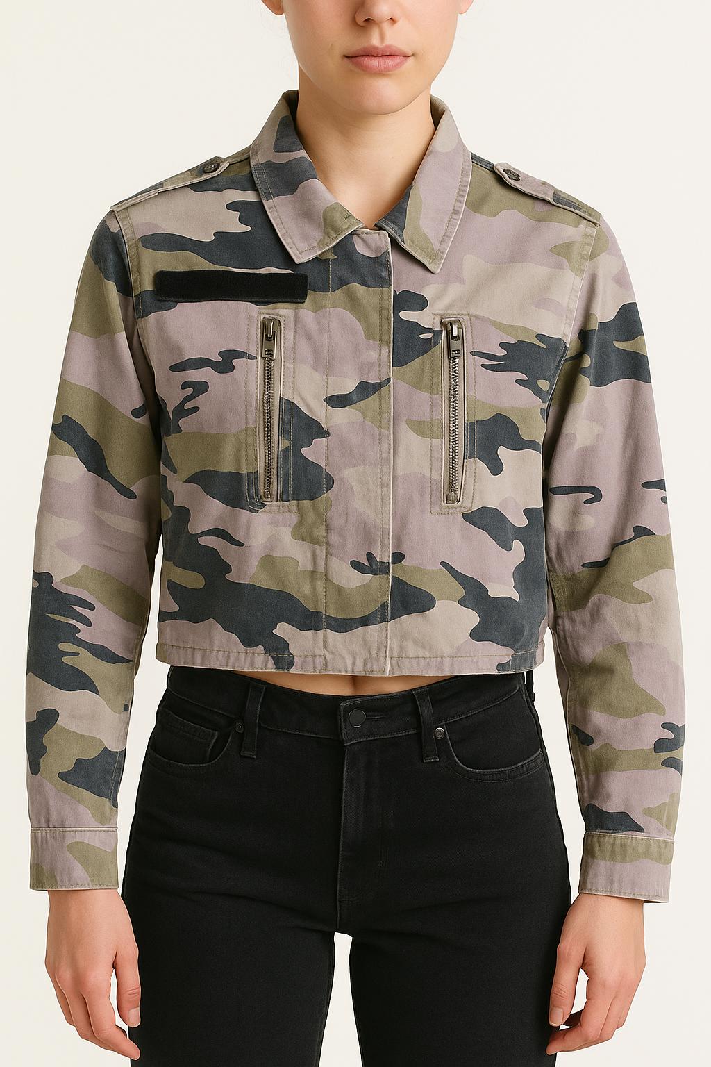 Veste Camouflage Vert et Beige - Taille XS/34 de la marque Zadig&Voltaire | PARAD55299 - Vendu par Paradigme - Image 1