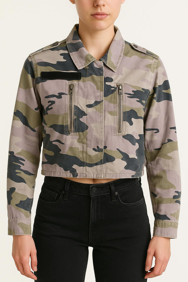 Veste Camouflage Vert et Beige - Taille XS/34 de la marque Zadig&Voltaire | PARAD55299 - Vendu par Paradigme - Image 1