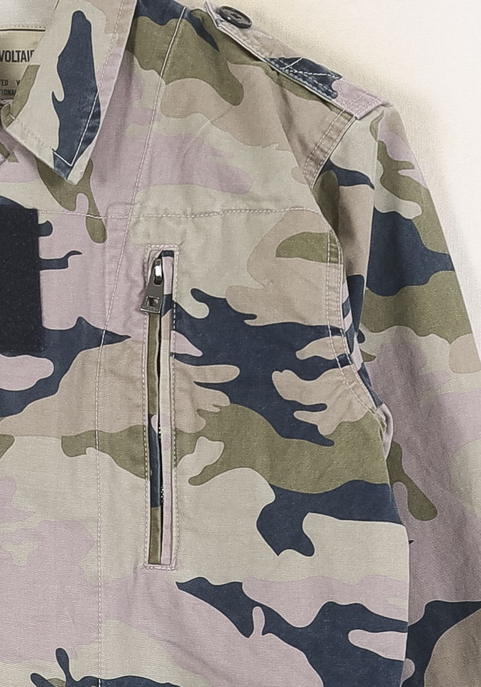 Veste Camouflage Vert et Beige - Taille XS/34 de la marque Zadig&Voltaire | PARAD55300 - Vendu par Paradigme - Image 3