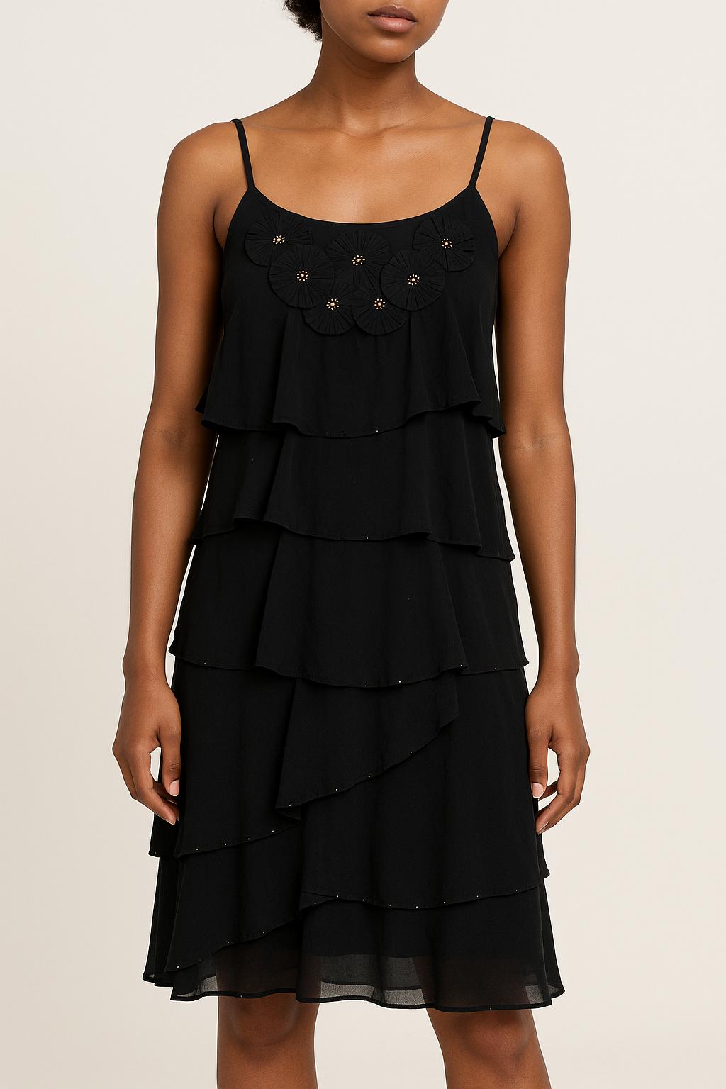 Robe Volantée Noire - Taille S/36 de la marque Maison 123 | PARAD55313 - Vendu par Paradigme - Image 1