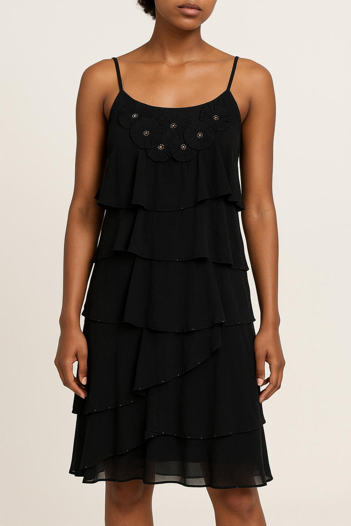 Robe Volantée Noire - Taille S/36 de la marque Maison 123 | PARAD55313 - Vendu par Paradigme - Image 1