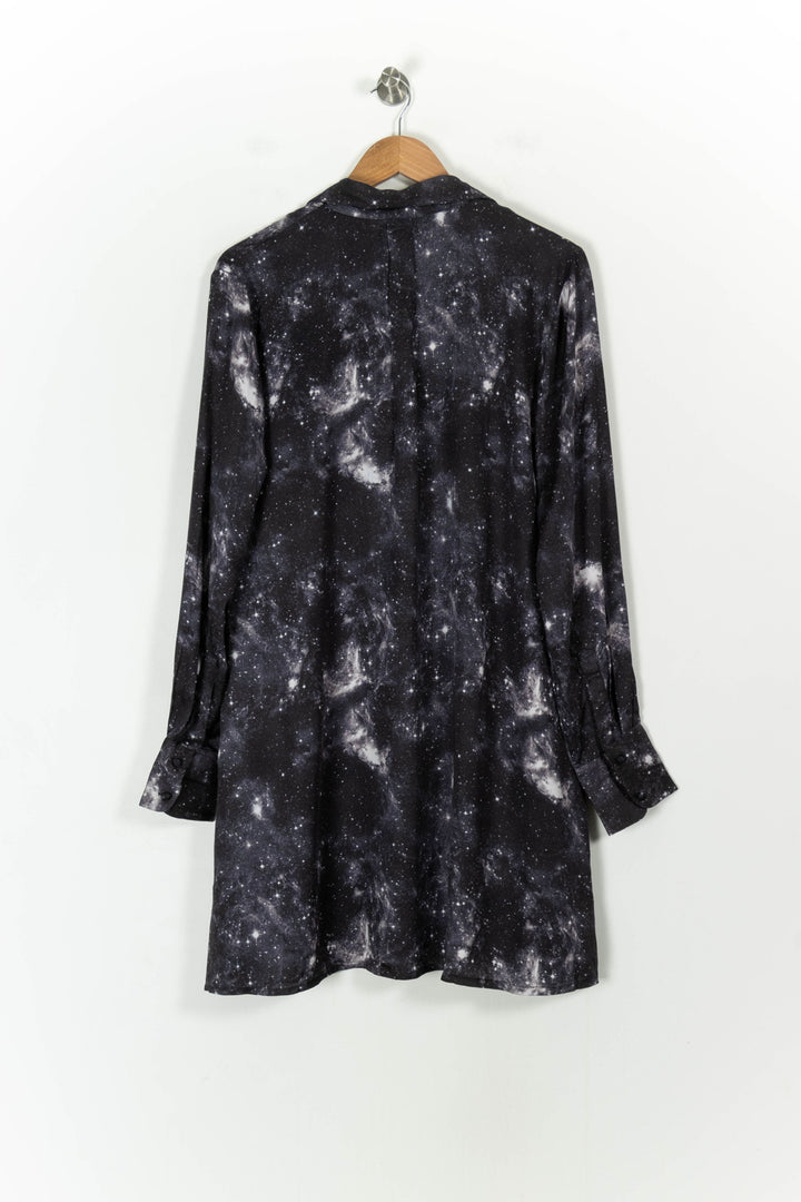 Robe Chemise Grise et Noire - Taille M/38 de la marque Bizance | PARAD55318 - Vendu par Paradigme - Image 4