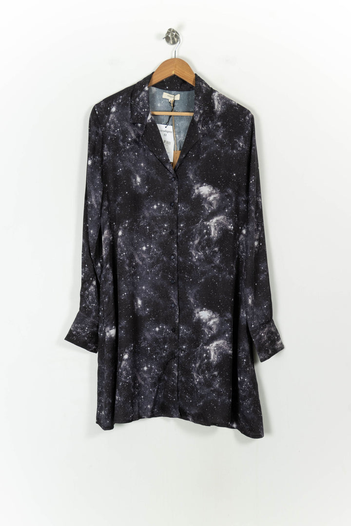 Robe Chemise Grise et Noire - Taille M/38 de la marque Bizance | PARAD55318 - Vendu par Paradigme - Image 2