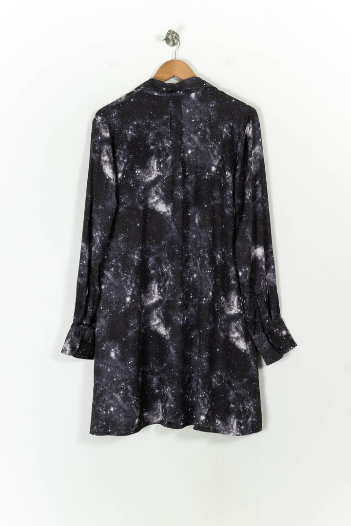 Robe Chemise Grise et Noire - Taille M/38 de la marque Bizance | PARAD55319 - Vendu par Paradigme - Image 4