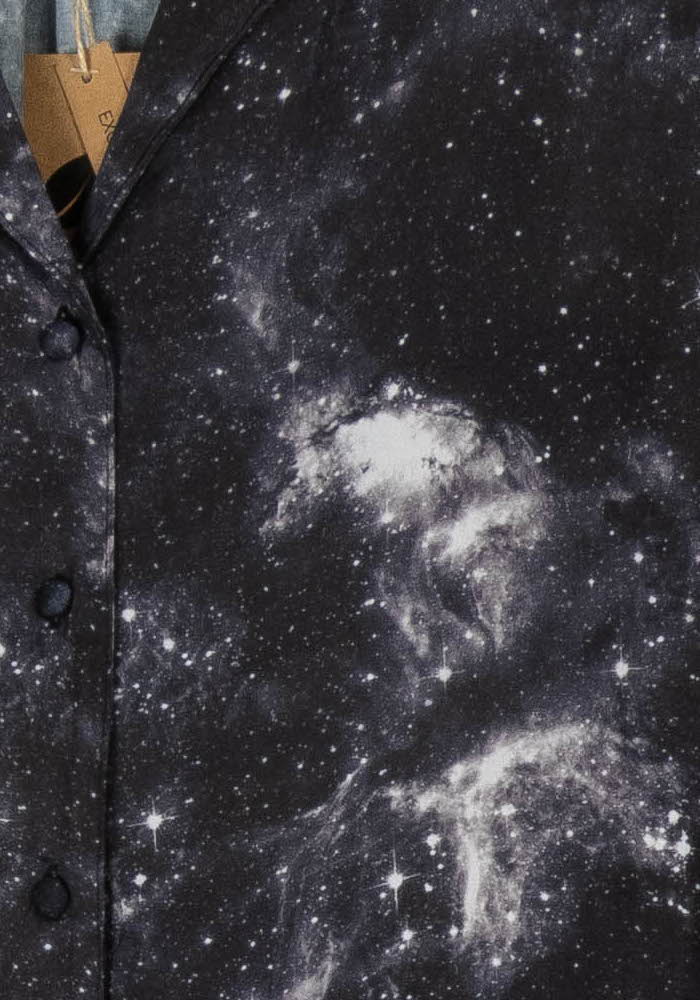 Robe Chemise Grise et Noire - Taille M/38 de la marque Bizance | PARAD55319 - Vendu par Paradigme - Image 3