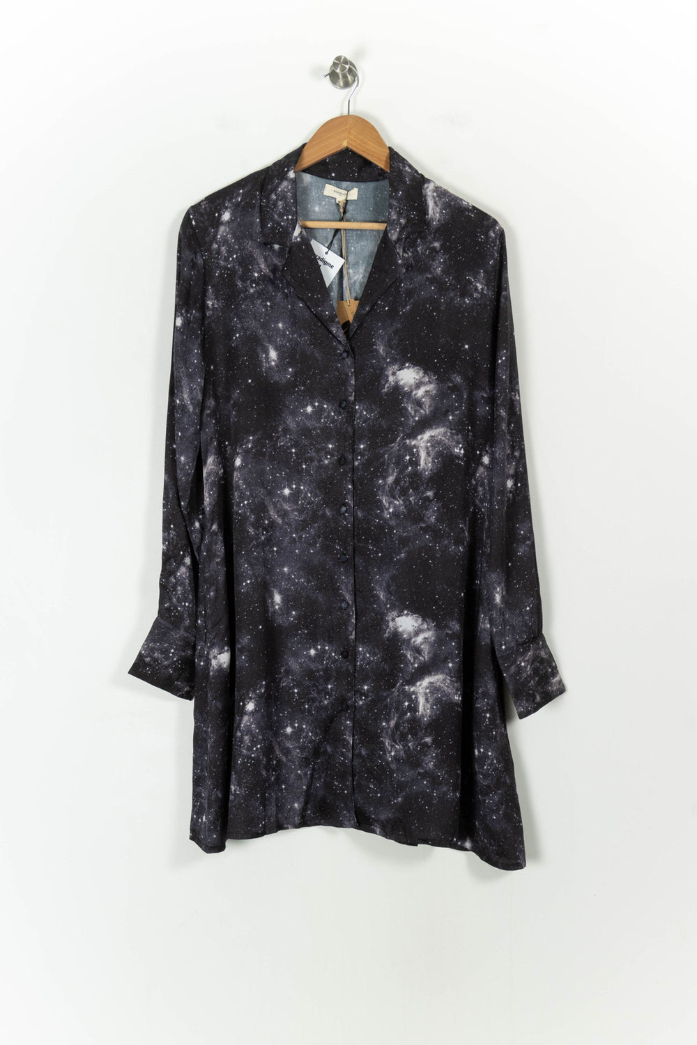 Robe Chemise Grise et Noire - Taille M/38 de la marque Bizance | PARAD55319 - Vendu par Paradigme - Image 2
