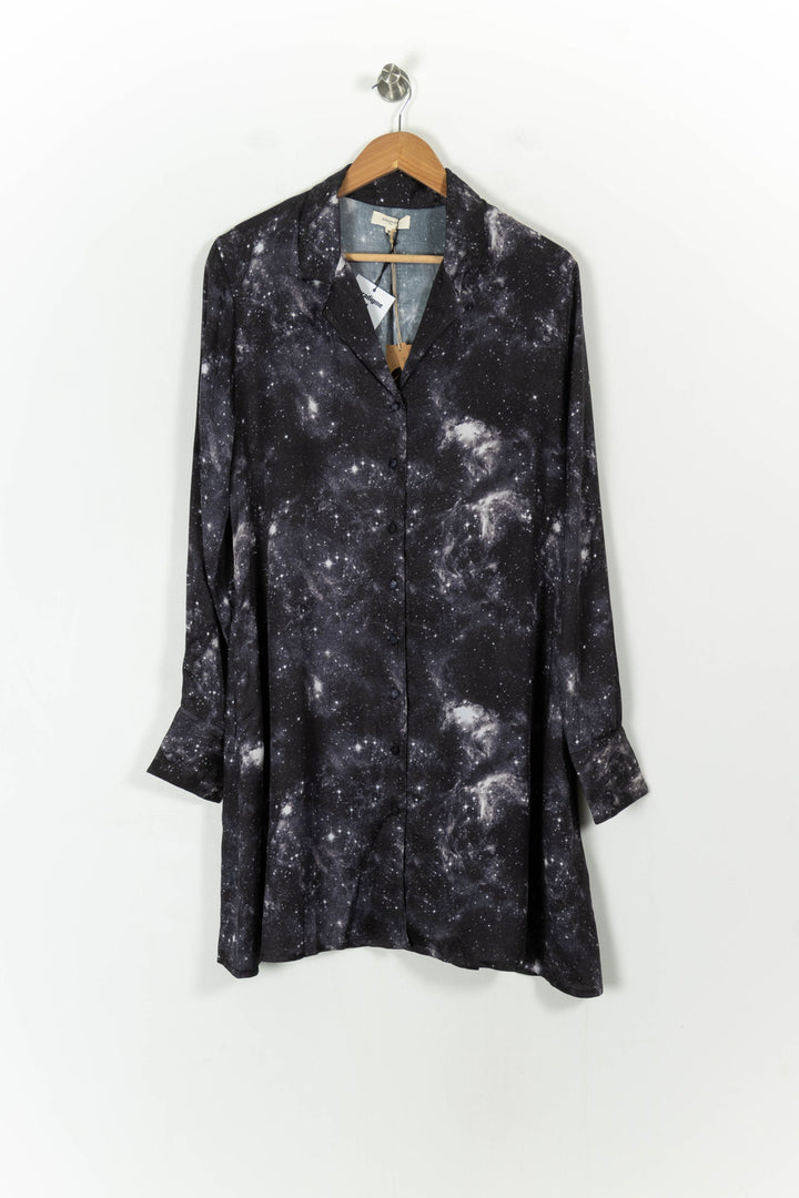 Robe Chemise Grise et Noire - Taille M/38 de la marque Bizance | PARAD55319 - Vendu par Paradigme - Image 2
