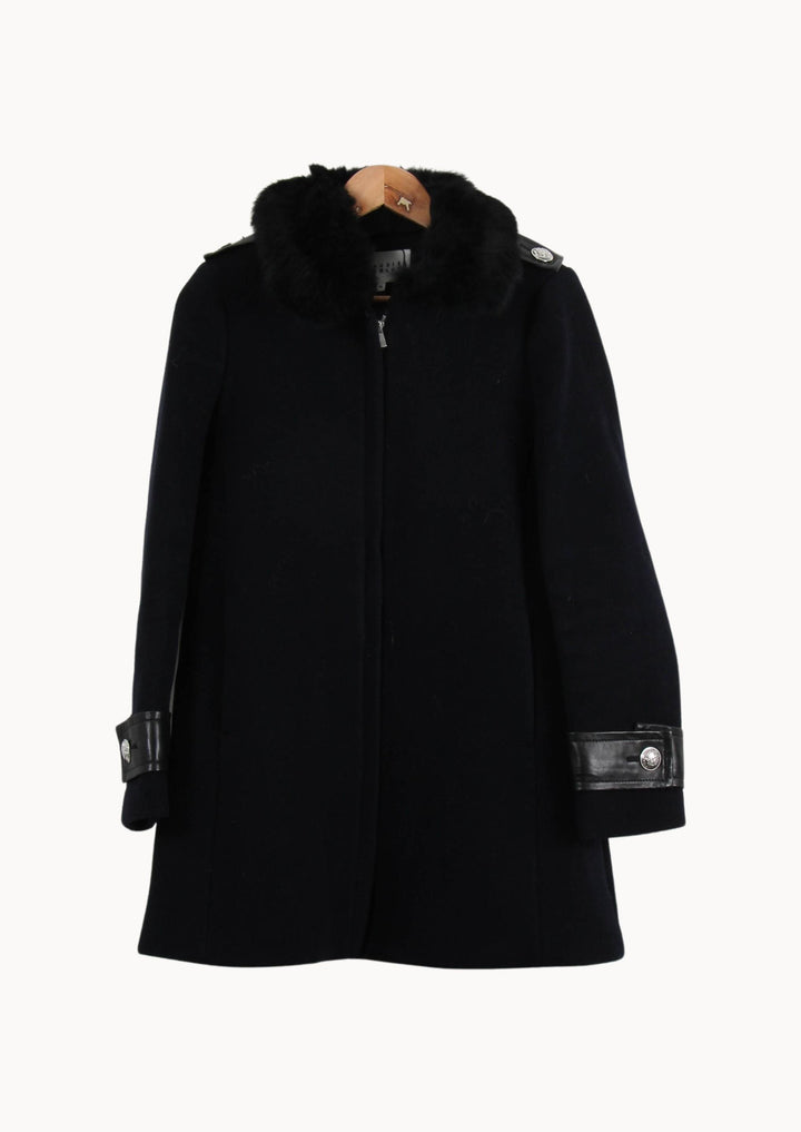 Manteau Bleu - Taille L/40 de la marque Claudie Pierlot | PARAD55326 - Vendu par Paradigme - Image 2