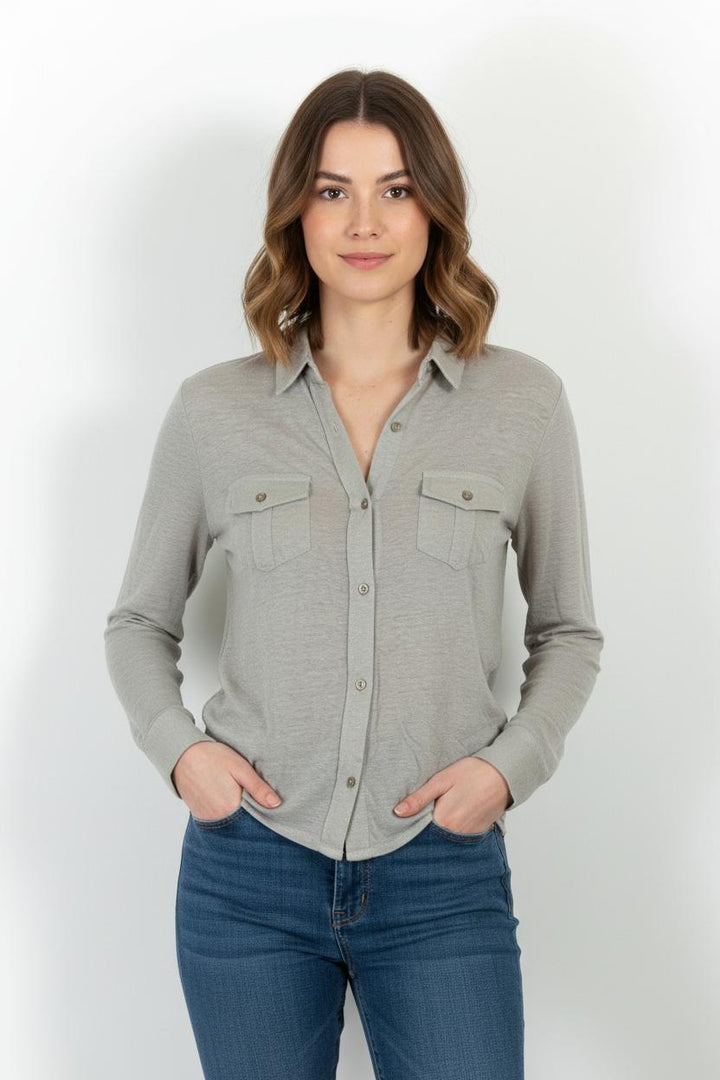 Chemise Grise - Taille S/36 de la marque Notshy Cashmere | PARAD55348 - Vendu par Paradigme - Image 1