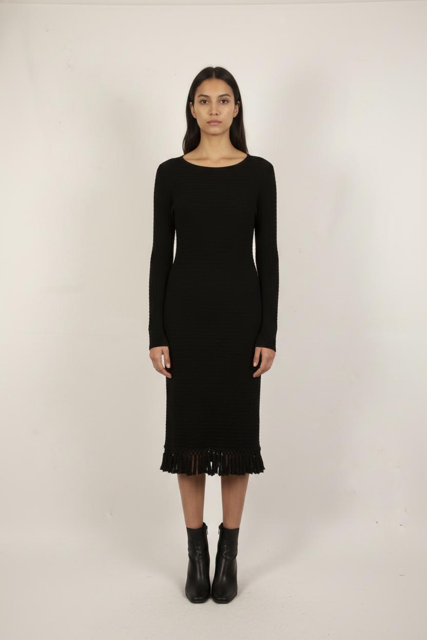 Robe Pull Noire - Taille S/36