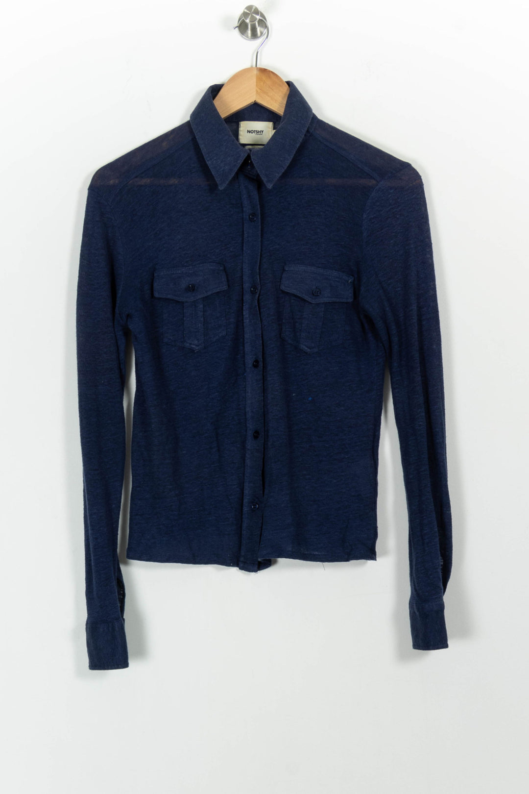 Chemise Bleue - Taille S/36 de la marque Notshy Cashmere | PARAD55352 - Vendu par Paradigme - Image 2