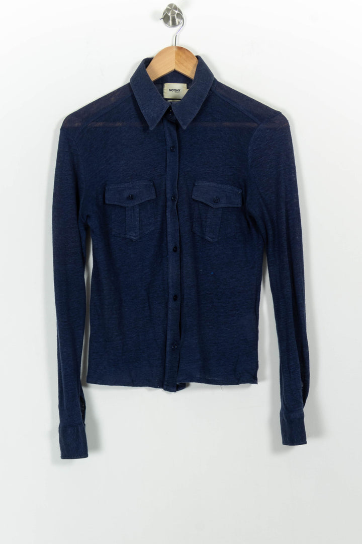 Chemise Bleue - Taille S/36 de la marque Notshy Cashmere | PARAD55352 - Vendu par Paradigme - Image 2