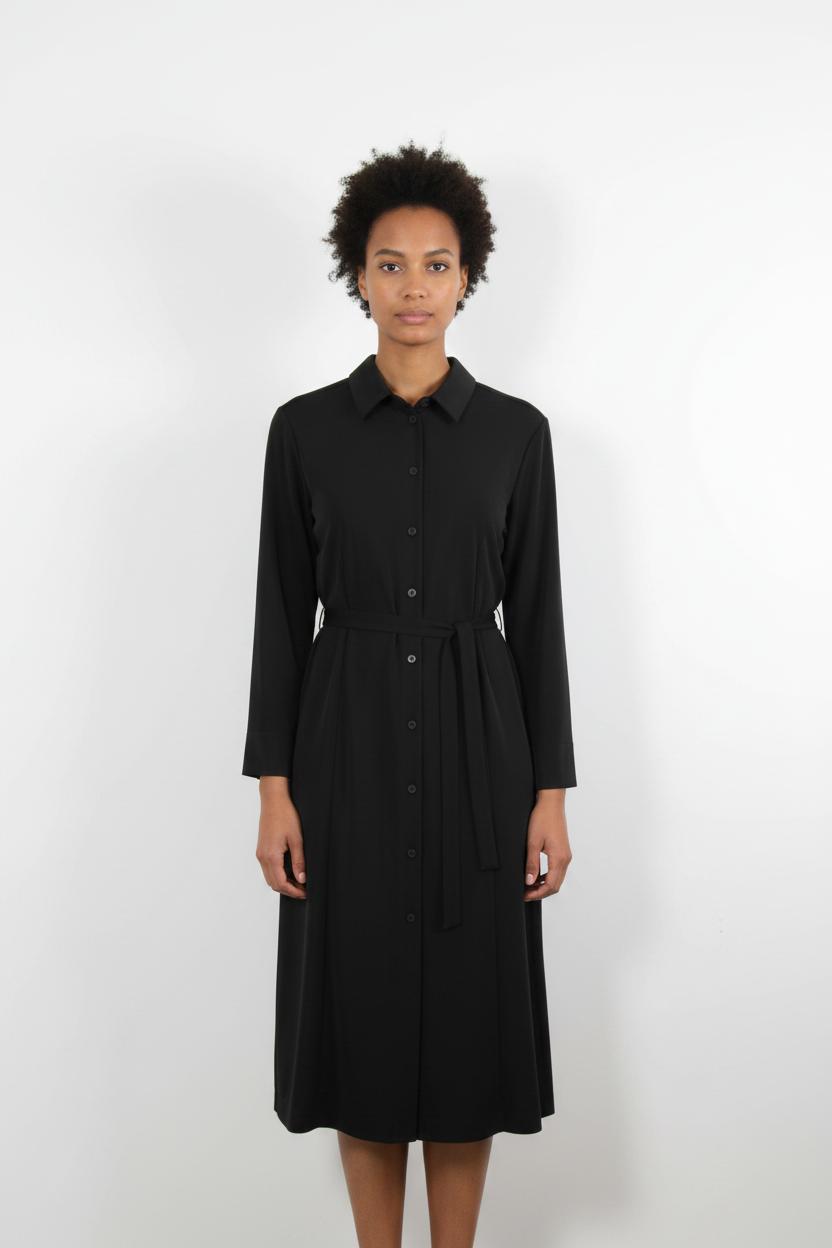 Robe Chemise Longue Noire - Taille L/40