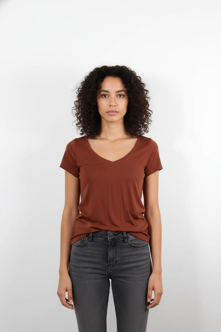 Tee-shirt Marron - Taille S/36