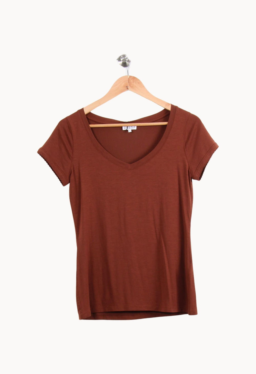 Tee-shirt Marron - Taille S/36 de la marque Claudie Pierlot | PARAD55365 - Vendu par Paradigme - Image 2