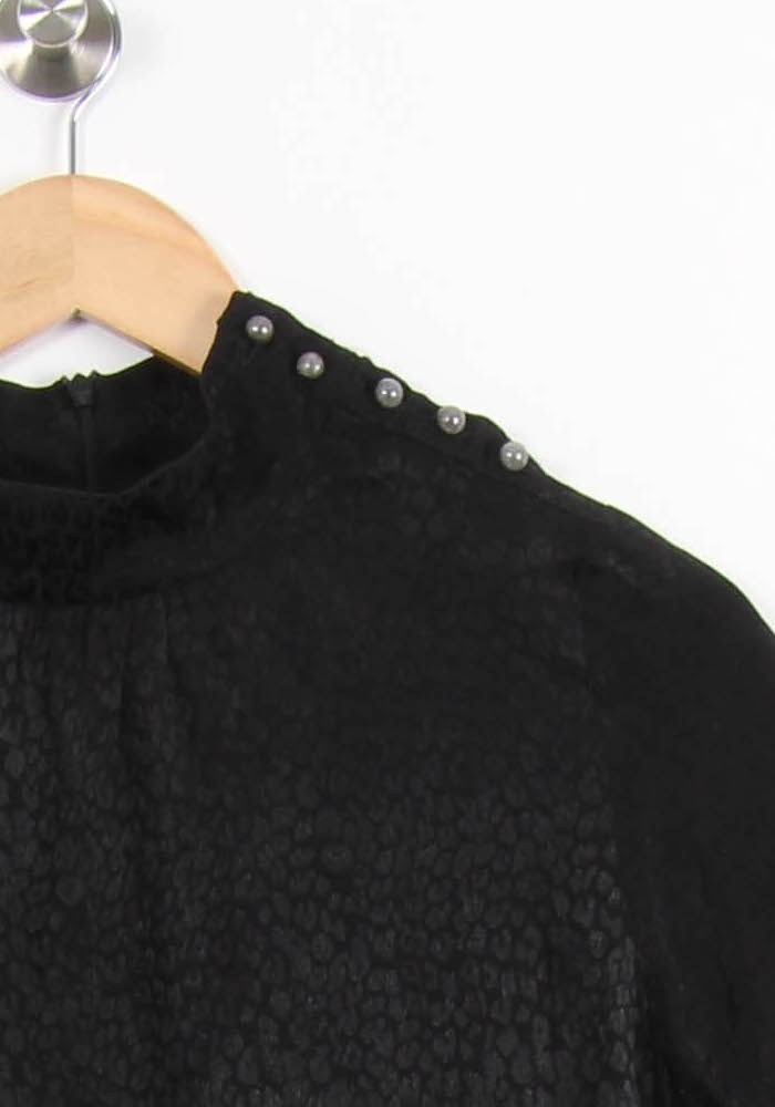 Blouse Noire - Taille XS/34 de la marque IKKS | PARAD55386 - Vendu par Paradigme - Image 3