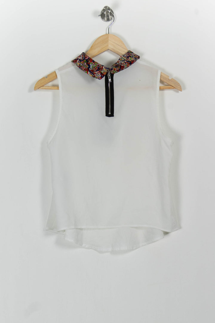 Débardeur Blanc et Noir - Taille S/36 de la marque Claudie Pierlot | PARAD55388 - Vendu par Paradigme - Image 4