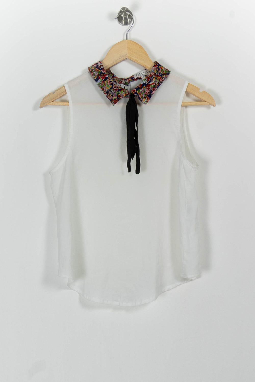 Débardeur Blanc et Noir - Taille S/36 de la marque Claudie Pierlot | PARAD55388 - Vendu par Paradigme - Image 2