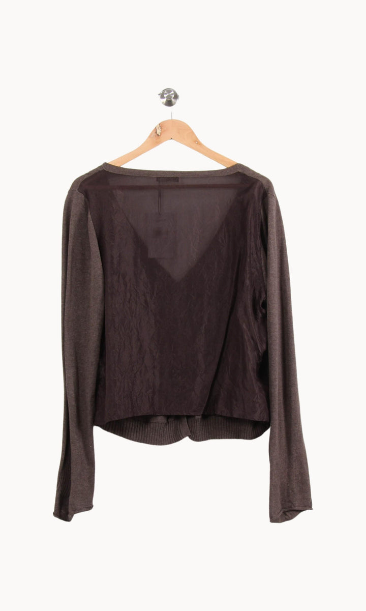 Cardigan Marron - Taille L/40 de la marque One Step | PARAD55396 - Vendu par Paradigme - Image 4